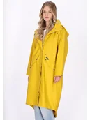 Kurtki i kamizelki sportowe damskie - Schmuddelwedda Płaszcz przeciwdeszczowy w kolorze żółtym - miniaturka - grafika 1