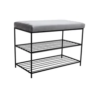 Szafki na buty - Stojak na buty z siedziskiem 68 x 50 x 35 cm - miniaturka - grafika 1