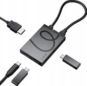 Kable komputerowe i do monitorów - HUB Rozdzielacz 4w1 USB TYPE-C na 1x HDMI 4K 3x USB-C PD3.0 10Gbps / Ulanzi H1 - miniaturka - grafika 1
