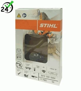 Łańcuch Stihl 1/4" P, 1,1 mm, 56 ogniw, na prowadnicę 25 cm, PM3 /W24h/ DORADZTWO => 794037600,  GWARANCJA 2 LATA, SPOKÓJ I BEZPIECZEŃSTWO - Akcesoria do urządzeń ogrodniczych - miniaturka - grafika 1