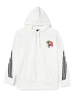 Bluzy damskie - adidas Damska bluza z kapturem Mmk, biały, 3XL - miniaturka - grafika 1