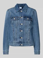 Kurtki damskie - Kurtka jeansowa o kroju regular fit z mieszanki bawełny model ‘ZORICA’ - miniaturka - grafika 1