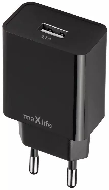 Energenie Maxlife ładowarka sieciowa MXTC-11 1x USB 2,1A czarna