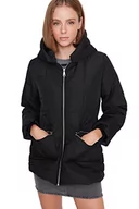 Kurtki damskie - TRENDYOL Women's damska kurtka zimowa oversize, puffer plain tkanina tkana, czarna, S, Schwarz, S - miniaturka - grafika 1