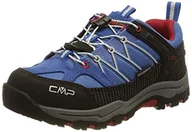 Buty dla chłopców - CMP Rigel Low Trekking Shoe Kids Wp Walking, uniseks, Cobalto Stone Fire, 39 eu - miniaturka - grafika 1