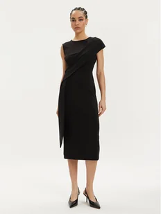 Rinascimento Sukienka koktajlowa CFC0019379002 Czarny Regular Fit - Sukienki - miniaturka - grafika 1