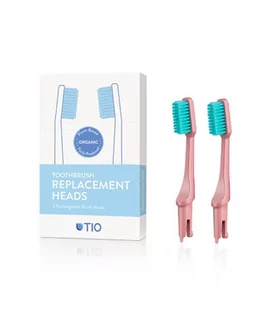 TIO Zapasowa główka do szczoteczki (ultra soft) (2 szt.) - koralowy róż - Szczoteczki do zębów - miniaturka - grafika 1