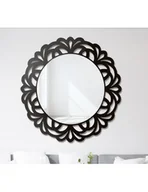 Lustra - Dekoracyjne lustro w ażurowej ramie mdf - IDALIA, Wymiary: 80x80 (fi51) - miniaturka - grafika 1