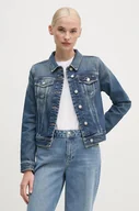 Kurtki damskie - Tommy Hilfiger kurtka jeansowa damska kolor niebieski przejściowa WW0WW44118 - miniaturka - grafika 1