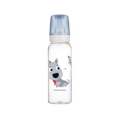 Canpol babies BABIES Butelka wąska Cute Animals niebieska 12m+ 250ml