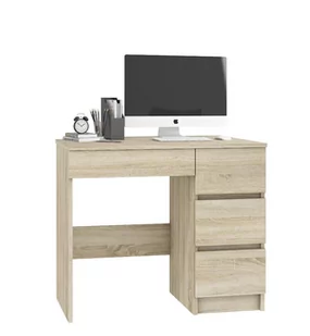 FABRYKA MEBLI AKORD, Biurko AKORD A-7 prawe, dąb sonoma, 77x90x50 cm - Biurka - miniaturka - grafika 1