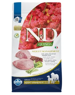 FARMINA N&D Quinoa Dog Adult medium maxi Weight management lamb, broccoli 2,5 kg - Sucha karma dla psów - miniaturka - grafika 1