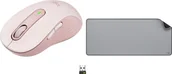 Myszki - Logitech M650 L Różowy 910-006237 + Studio Series - MID GREY 956-000052 - miniaturka - grafika 1