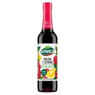 Syropy i koncentraty owocowe - Łowicz Suplement diety w syropie o smaku malinowym z cytryną 400 ml - miniaturka - grafika 1