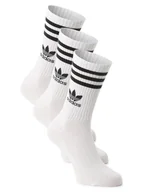 Skarpetki damskie - adidas Originals Skarpety pakowane po 3 szt. Kobiety biały w paski, S - miniaturka - grafika 1
