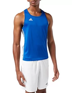Adidas Koszulka męska bokserska, niebieski, rozmiar S - Kimona, stroje i obuwie - miniaturka - grafika 1