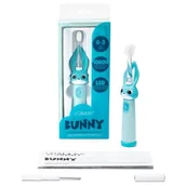 Szczoteczki do zębów dla dzieci - VITAMMY Bunny light blue Szczoteczka soniczna do zębów dla dzieci 0-3 lata ze światełkiem LED i nanowłóknami - miniaturka - grafika 1