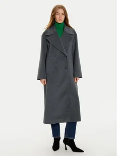 Imperial Płaszcz zimowy KI54IID Szary Loose Fit - Płaszcze damskie - miniaturka - grafika 1