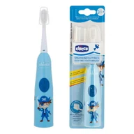 Szczoteczki elektryczne - Chicco Elektryczna Szczoteczka Do Zębów Niebieska Pirat 3+ - miniaturka - grafika 1