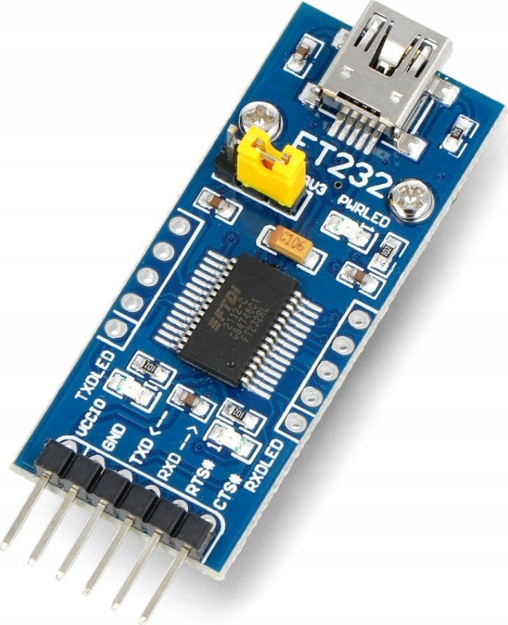 Keitiklis USB-UART FTDI FT232RL - miniUSB lizdas AN-04498
