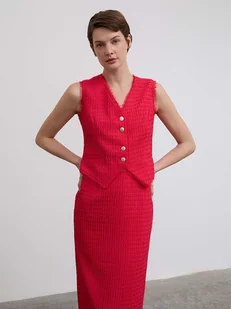 BGN Kamizelka w kolorze różowym - Kamizelki damskie - miniaturka - grafika 1