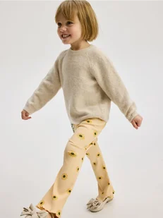 Reserved - Prążkowane legginsy Hello Kittty - brzoskwiniowy - Spodnie i spodenki dla dziewczynek - miniaturka - grafika 1