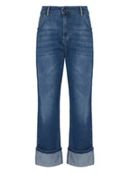 Spodnie damskie - Rinascimento Jeansy CFC0125144003 Niebieski Loose Fit - miniaturka - grafika 1