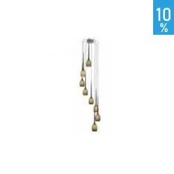 Azzardo Lampa wisząca IZZA 8 MD 1288A-8SO OLIVE - (MD1288-8OL) - Lampy sufitowe - miniaturka - grafika 2