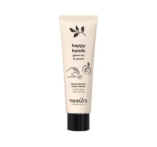 Resibo Resibo Happy Hands nawilżający krem do rąk zielona herbata i brzoskwinia 50 ml - Kremy i maski do rąk - miniaturka - grafika 1