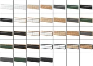 Komody - Komoda Szafka 240cm 6 Szuflad Duża Salon Pokój Dzienny Szary Czarny Połysk - miniaturka - grafika 1