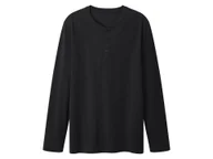 Koszulki męskie - esmara Men Koszulka męska z bawełny z długim rękawem (Granatowy, L (52/54)) - miniaturka - grafika 1