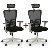 Fotele i krzesła biurowe - B2B Partner Krzesło biurowe GAM, 1+1 GRATIS, czarne 459106 - miniaturka - grafika 1