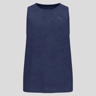 Koszulka bez rękawów męska Odlo ZEROWEIGHT ENGINEERED CHILL-TEC Tank crew neck - Koszulki sportowe męskie - miniaturka - grafika 1