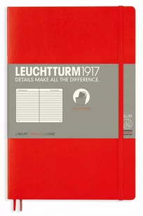 Leuchtturm 1917 notatnik Soft Cover paperback, czerwony - Pozostałe akcesoria dla plastyków - miniaturka - grafika 1