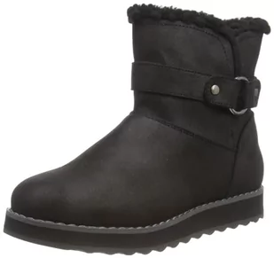 Skechers Damskie przytulne kapcie na ognisko, szarobrązowe, 37 EU, brązowy (taupe), 37 EU - Kapcie damskie - miniaturka - grafika 1