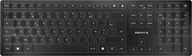 Klawiatury - CHERRY KW 9100 SLIM klawiatura RF Wireless + Bluetooth AZERTY Francuski Czarny - miniaturka - grafika 1