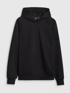 4F Bluza dresowa nierozpinana z kapturem uniseks 4FWSS25TSWSU1547-20S Czarny Roz. XS - Bluzy damskie - miniaturka - grafika 1