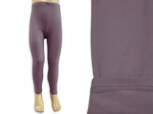 LEGGINSY ocieplane 140/146 elastyczne SPODNIE dziecięce FIOLETOWE - Legginsy - miniaturka - grafika 1