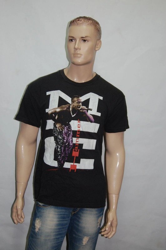 T-shirt vintage lata 90. mc hammer tour roz m