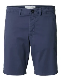Selected Homme Szorty materiałowe Miles 16092329 Granatowy Slim Fit - Spodenki męskie - miniaturka - grafika 1