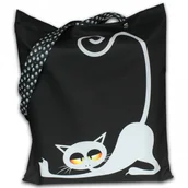 Torby i wózki na zakupy - Torba impregnowana zapinana kot leżący - miniaturka - grafika 1