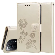 Etui i futerały do telefonów - Pokrowiec König Design kompatybilny z etui na telefon Xiaomi Mi 11 Lite ze skóry syntetycznej - Etui na telefon w kolorze złotym - miniaturka - grafika 1