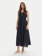 Sukienki - Marella Sukienka letnia Picchio 2513221064 Granatowy Regular Fit - miniaturka - grafika 1