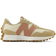 Sneakersy damskie - New Balance Buty Sneakersy brązowe 327 WS327NKA - miniaturka - grafika 1