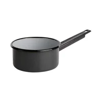 Rondle - Rondel emaliowany z trzonkiem 1,0 l Śr.14 cm szary nakrapiany - miniaturka - grafika 1