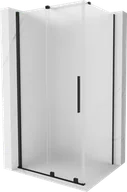 Kabiny prysznicowe - Mexen Velar kabina prysznicowa rozsuwana 140x90 cm, szron, czarna - 871-140-090-31-70 - miniaturka - grafika 1