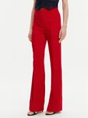 Spodnie damskie - Morgan Spodnie materiałowe 251-PECO.F Czerwony Bootcut Fit - miniaturka - grafika 1