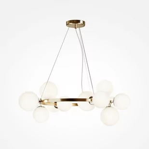 Nowoczesna lampa wisząca Dallas MOD545PL-11BS balls złote białe - Lampy sufitowe - miniaturka - grafika 1