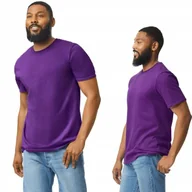 Koszulki męskie - T-shirt Koszulka Męska Bawełna SOFTSTYLE Gildan GI64000 FIOLET Purple L - miniaturka - grafika 1