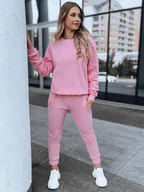 Dresy damskie - Komplet damski dresowy FITT różowy Dstreet AY0795-XL - miniaturka - grafika 1